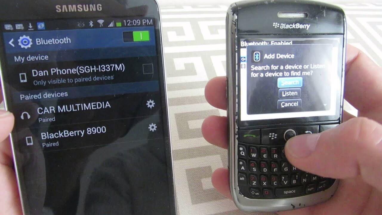 Come trasferire i contatti da BlackBerry a Samsung